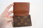 Louis Vuitton Monogram Envelope De Viste Business Card Case Used