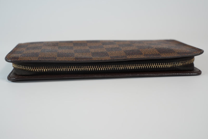 Louis Vuitton Damier Ebene Porte Monnaie Zippy Wallet Used