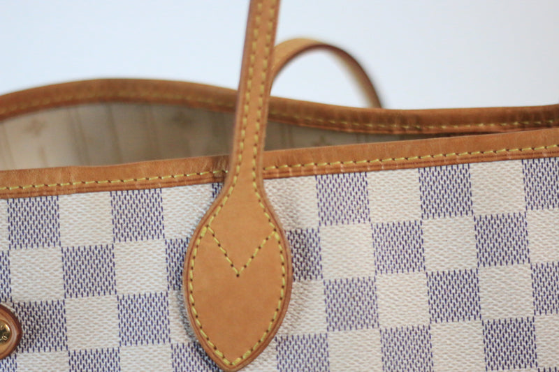 Louis Vuitton Damier Azur Neverfull MM Used