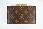 Louis Vuitton Monogram Kisslock Coin Purse Used