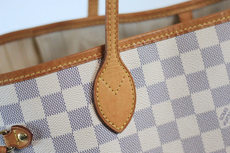 Louis Vuitton Damier Azur Neverfull MM Used