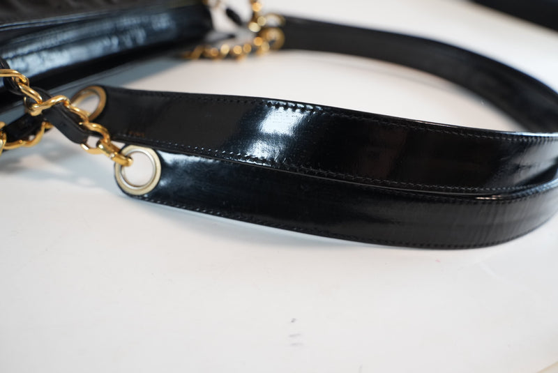 Chanel Patent Leather Shoulder Bag Used
