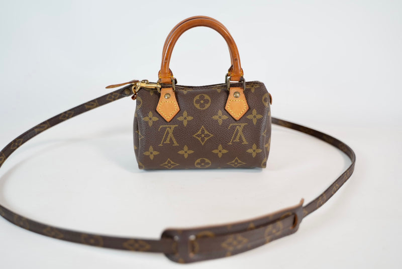 Louis Vuitton Monogram Mini Speedy HL w/ strap Used