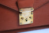 Louis Vuitton Epi Leather Monceau 2 Way Bag Kenya Brown Used