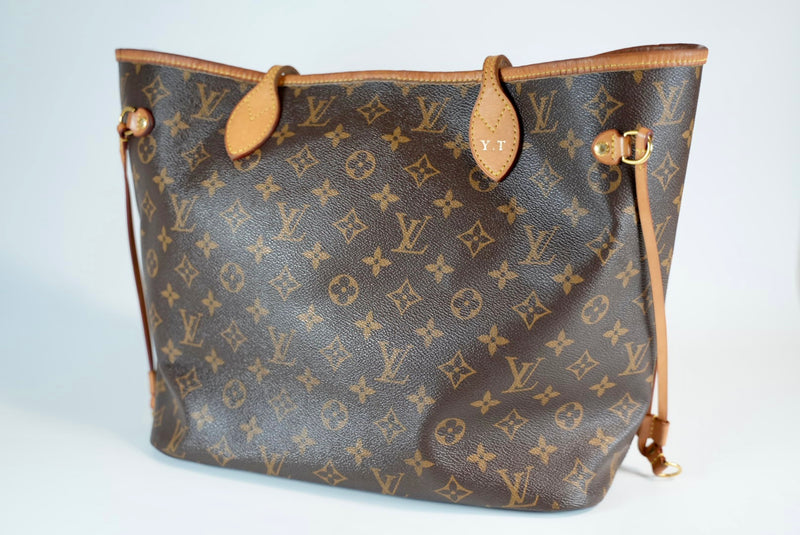 Louis Vuitton Monogram Neverfull MM Pivoine Interior Used