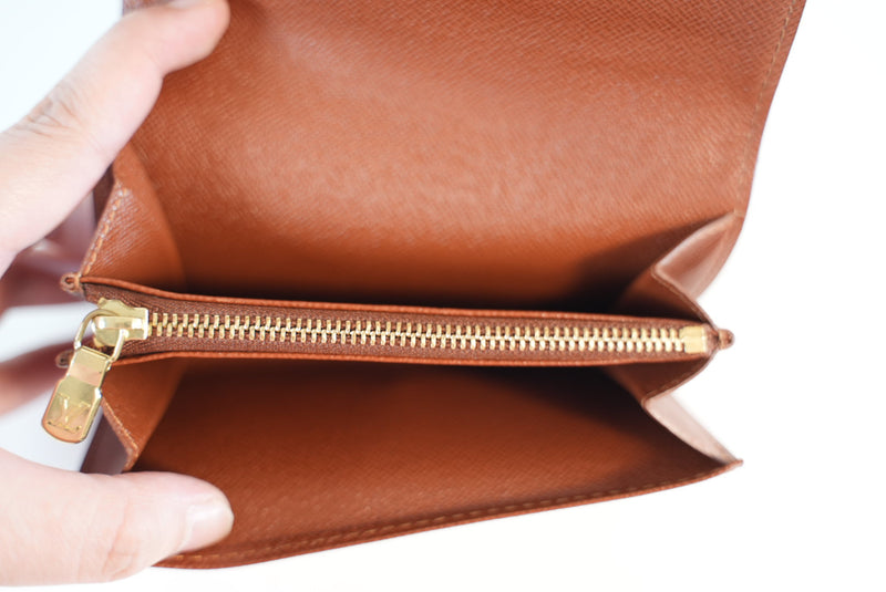 Louis Vuitton Monogram Porto Monnaie Zippy Coin Purse Used
