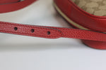 Gucci Bree GG Canvas Crossbody Bag Red Used