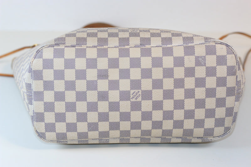 Louis Vuitton Damier Azur Neverfull MM Used