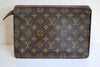 Louis Vuitton Monogram Pochette Homme Clutch Bag Used