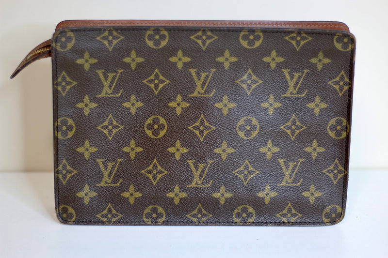 Louis Vuitton Monogram Pochette Homme Clutch Bag Used