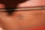 Louis Vuitton Epi Leather Monceau 2 Way Bag Kenya Brown Used