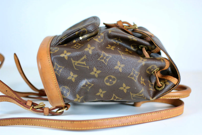 Louis Vuitton Monogram Montsouris PM/Mini Backpack Used