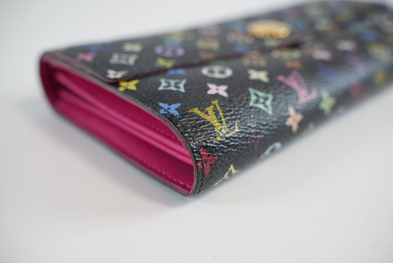 Louis Vuitton Monogram Multicolor Sarah Wallet Used