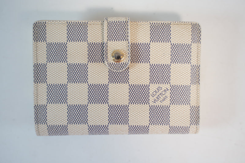 Louis Vuitton Damier Azur Portefeuille Viennois Wallet Used
