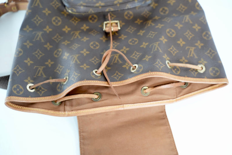 Louis Vuitton Monogram Montsouris GM Backpack Used