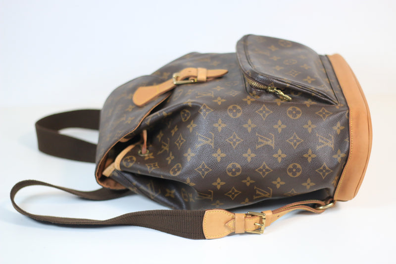 Louis Vuitton Monogram Montsouris GM Backpack Used