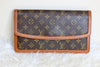 Louis Vuitton Monogram Pochette Dam GM Clutch Bag Used