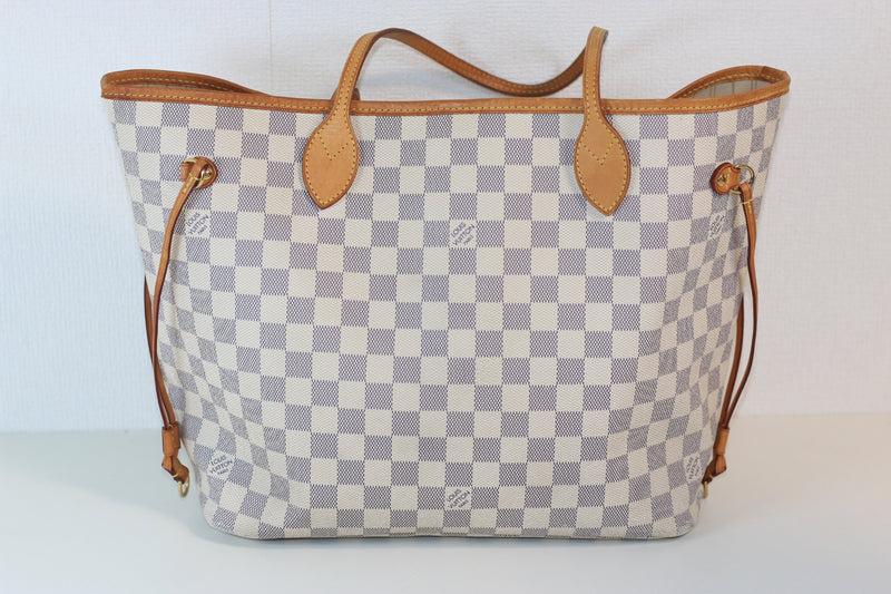 Louis Vuitton Damier Azur Neverfull MM Used