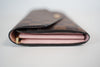 Louis Vuitton Damier Ebene Sarah Wallet Rose Ballerine Interior Used