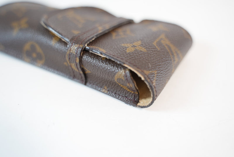 Louis Vuitton Monogram Etui Stylo Eyeglasses Case Used