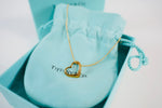 Tiffany & Co. Open Heart Necklace AU750/18KGold Used