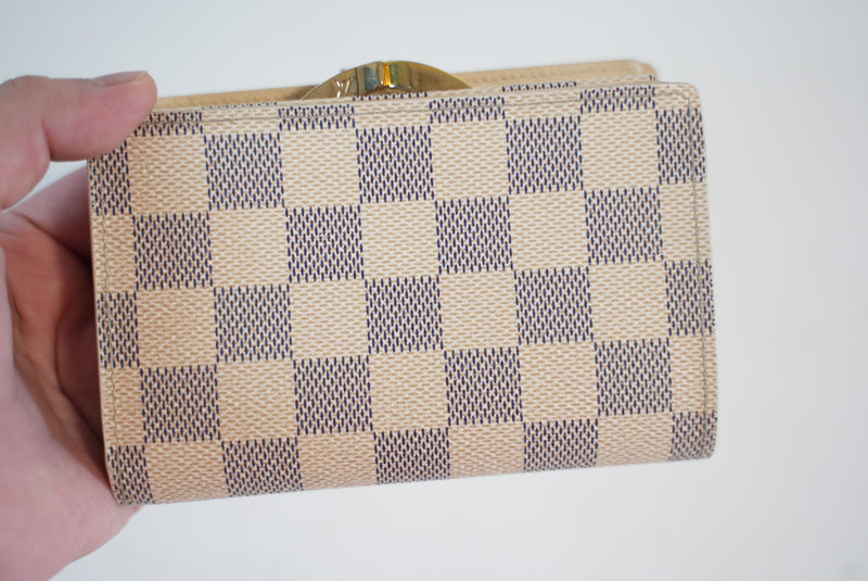 Louis Vuitton Damier Azur Portefeuille Viennois Wallet Used