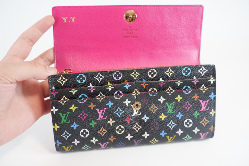 Louis Vuitton Monogram Multicolor Sarah Wallet Used