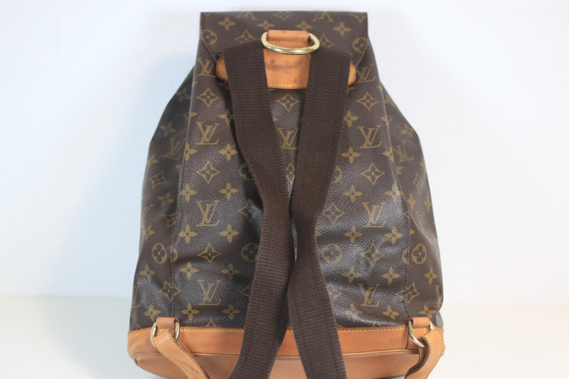 Louis Vuitton Monogram Montsouris GM Backpack Used