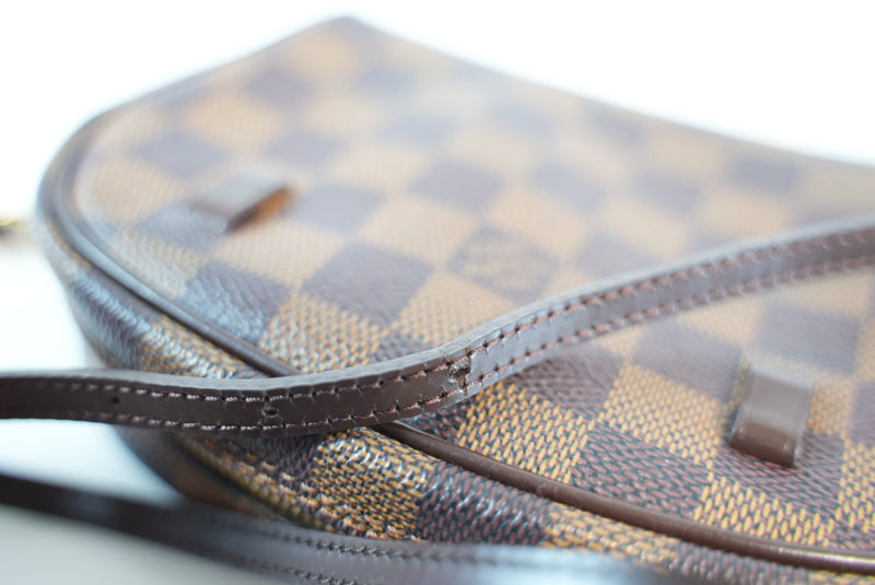 Louis Vuitton Damier Ebene Pochette Ipanema 2way Bag Used