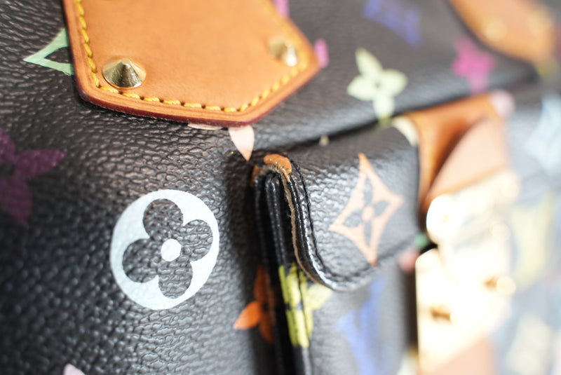 Louis Vuitton X Takashi Murakami Monogram Multicolor Speedy 30 Noir Used