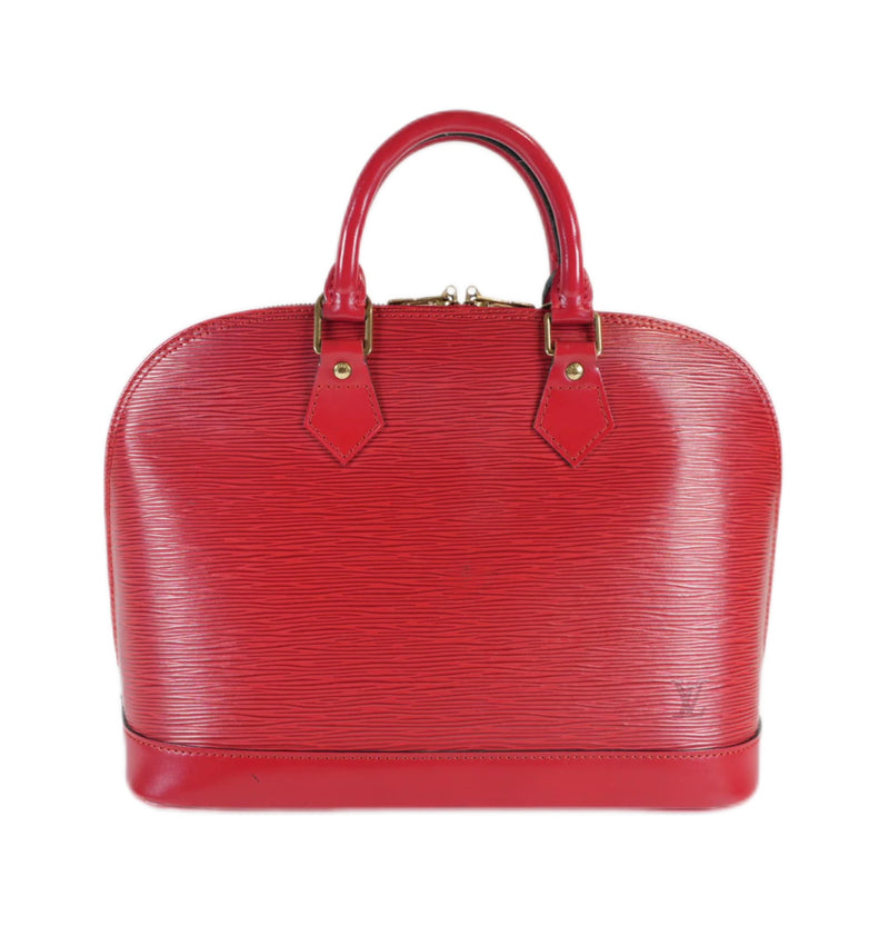 Louis Vuitton Epi Leather Alma PM Red Used