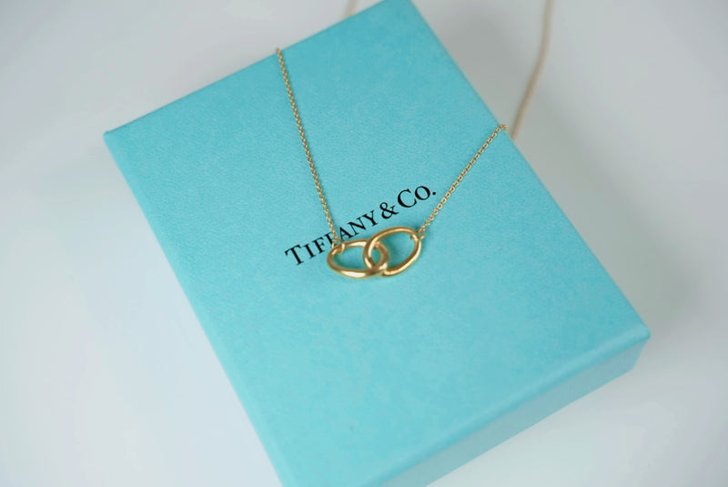 Tiffany & Co. Double Loop AU750/K18 Gold Necklace Used