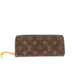 Louis Vuitton Monogram Clemence Wallet Mimosa Interior Used