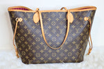 Monogram Neverfull MM w/ pouch Pivoine Interior