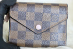 Damier Ebene Victorine Trifold Wallet