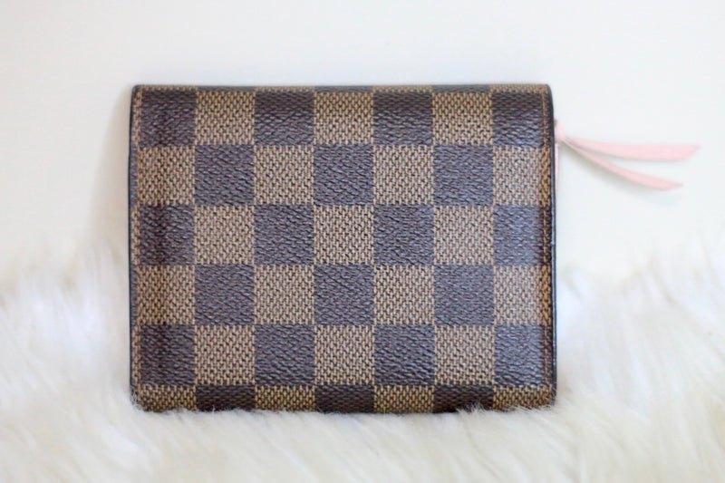 Louis Vuitton Wallet Victorine Damier Ebene Rose Ballerine in