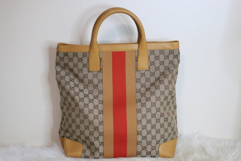 GG Canvas Totebag Beige