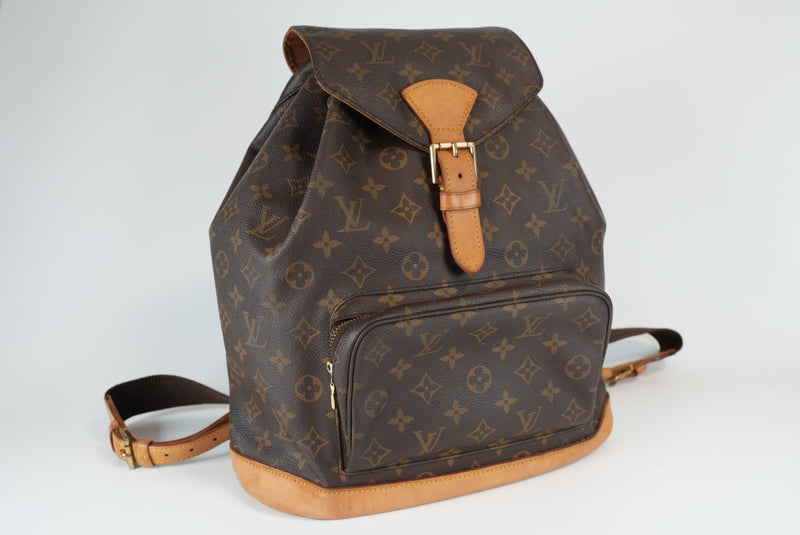 Louis Vuitton Monogram Montsouris GM Backpack Used