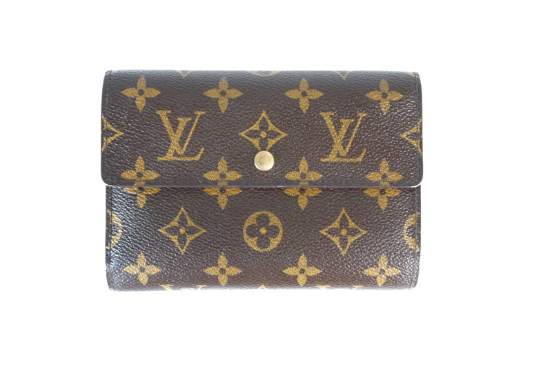 Louis Vuitton Monogram Etui Papier Tri-fold Wallet Used