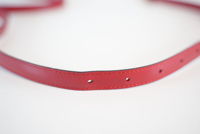 Louis Vuitton Red Leather Strap Used