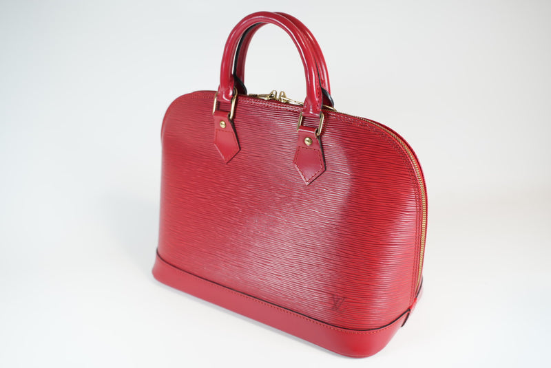 Louis Vuitton Epi Leather Alma PM Red Used