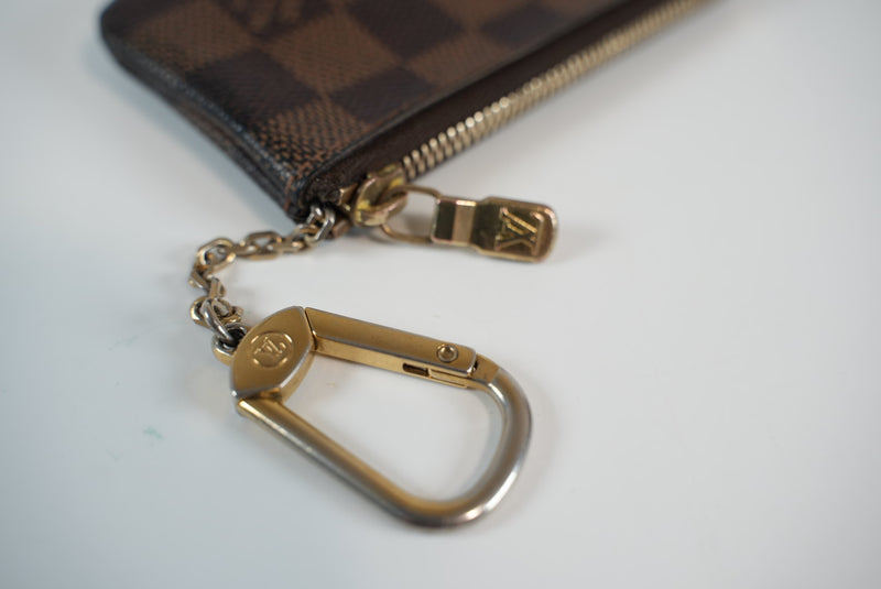 Louis Vuitton Damier Ebene Pochette Cle/Key Holder Used