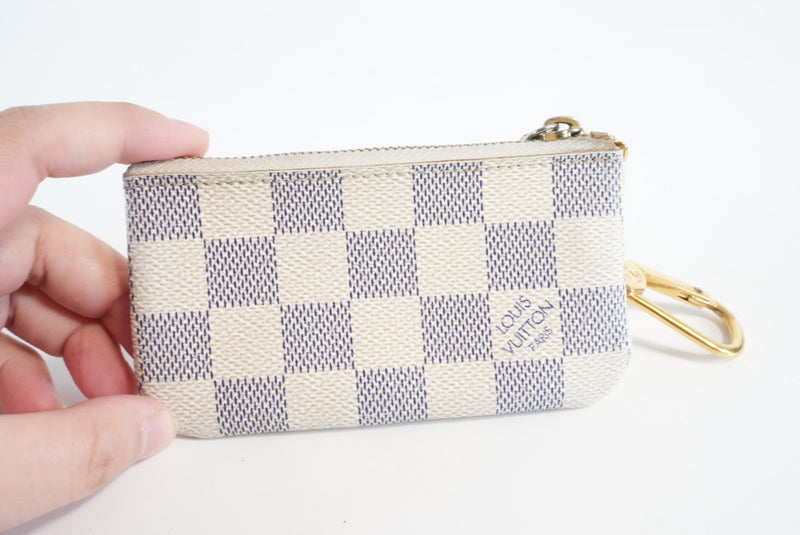 Louis Vuitton Damier Azur Pochette Cle Used