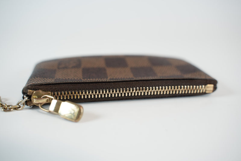 Louis Vuitton Damier Ebene Pochette Cle/Key Holder Used