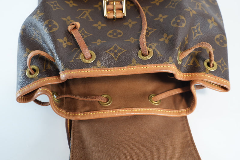 Louis Vuitton Monogram Montsouris MM Backpack Used