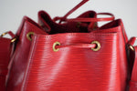 Louis Vuitton Epi Leather Petite Noe Red Used