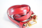 Louis Vuitton Red Leather Strap Used