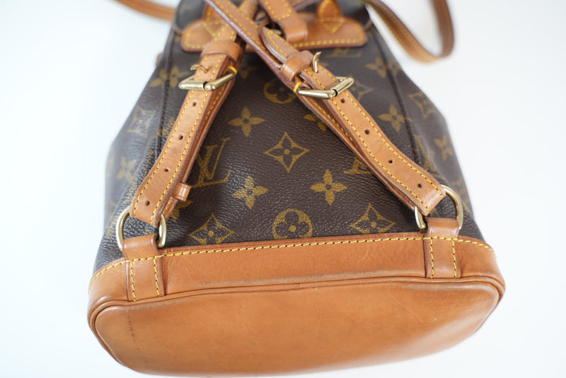 Louis Vuitton Monogram Montsouris PM/Mini Backpack Used