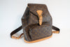 Louis Vuitton Monogram Montsouris MM Backpack Used