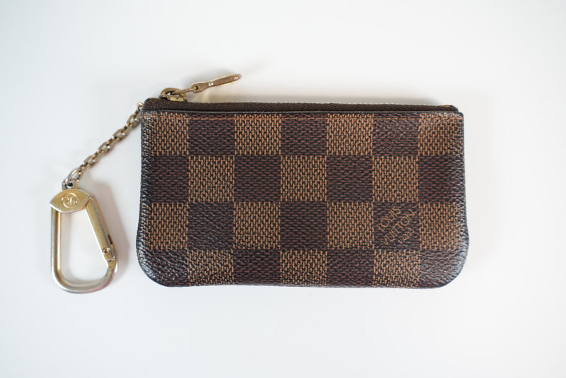 Louis Vuitton Damier Ebene Pochette Cle/Key Holder Used